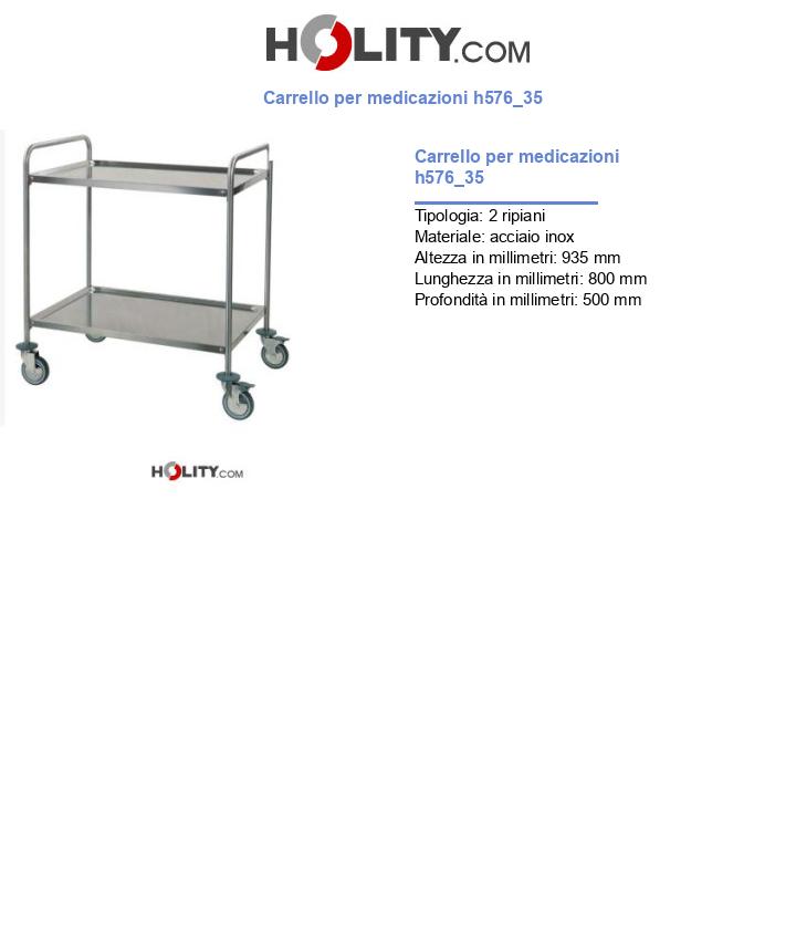 Carrello per medicazioni h576_35
