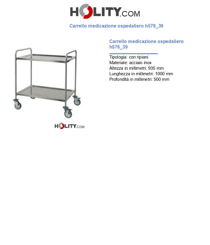 Carrello medicazione ospedaliero h576_39