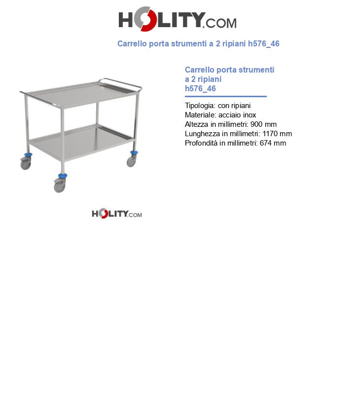 Carrello porta strumenti a 2 ripiani h576_46
