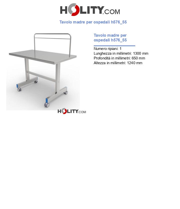 Tavolo madre per ospedali h576_55