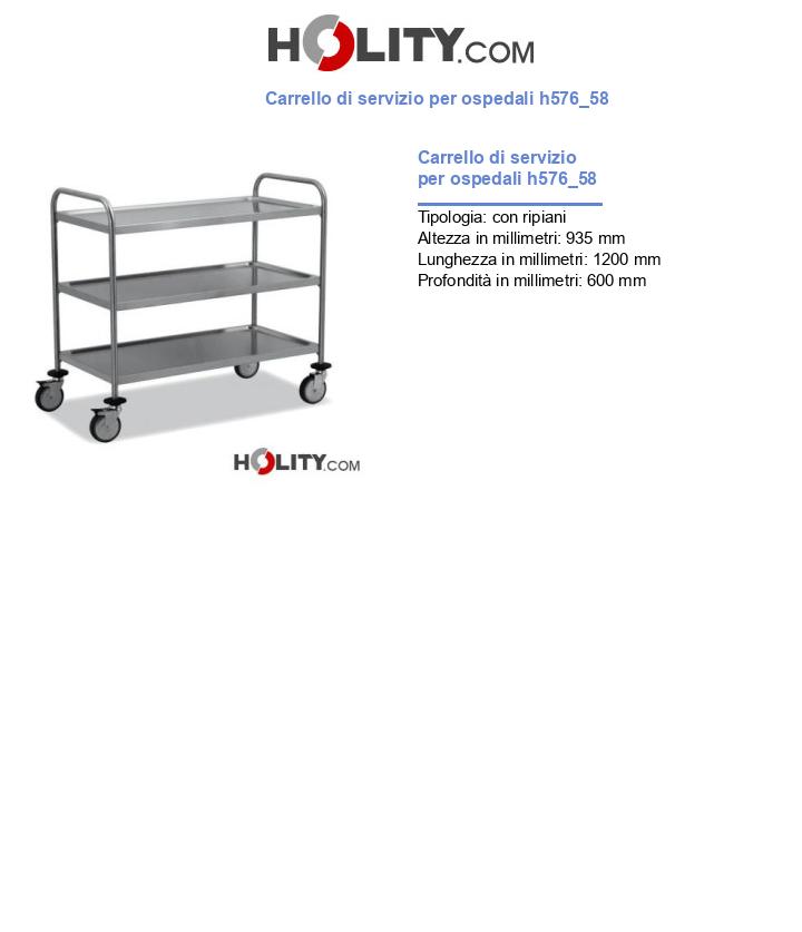 Carrello di servizio per ospedali h576_58