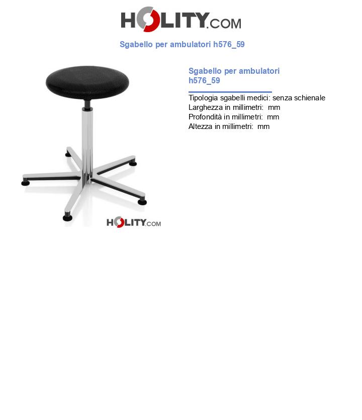 Sgabello per ambulatori h576_59
