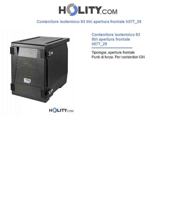 Contenitore isotermico 93 litri apertura frontale h577_29