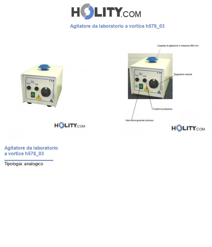 Agitatore da laboratorio a vortice h578_03