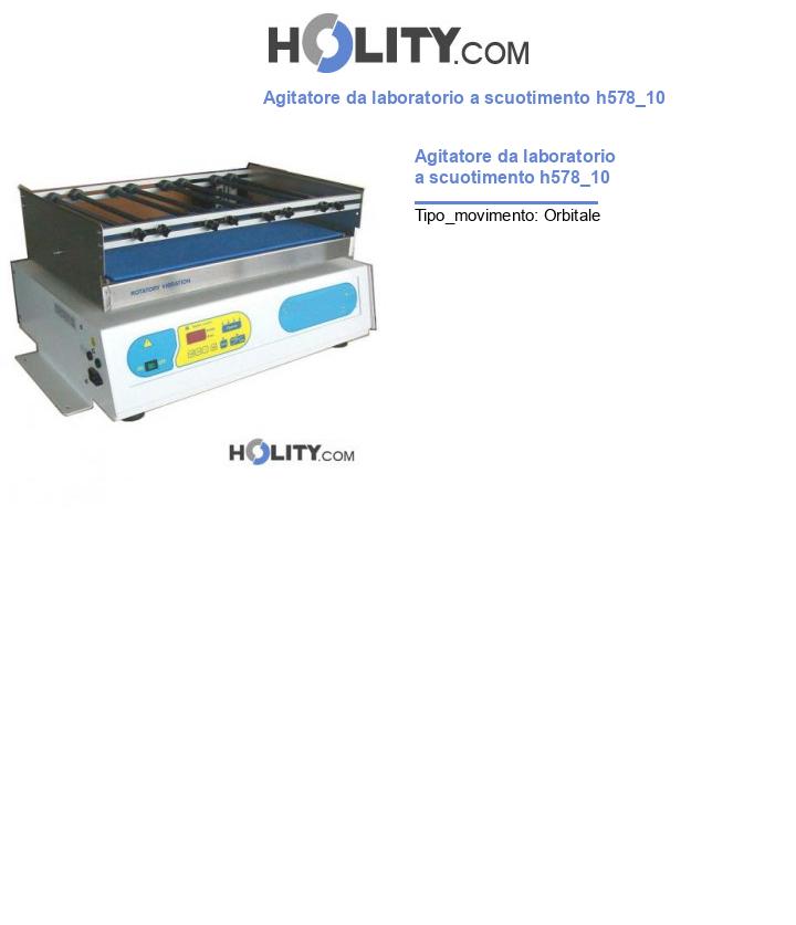 Agitatore da laboratorio a scuotimento h578_10