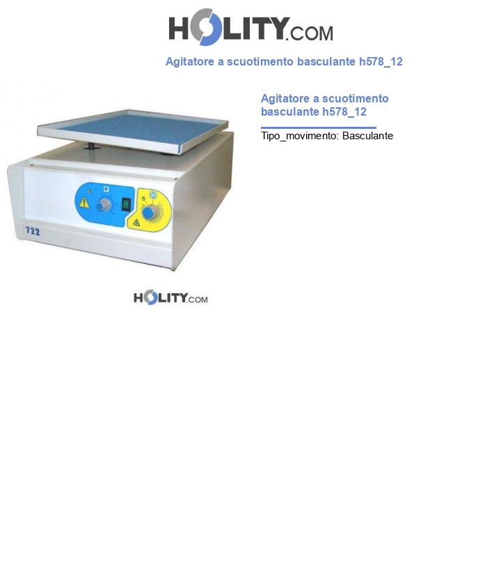 Agitatore a scuotimento basculante h578_12
