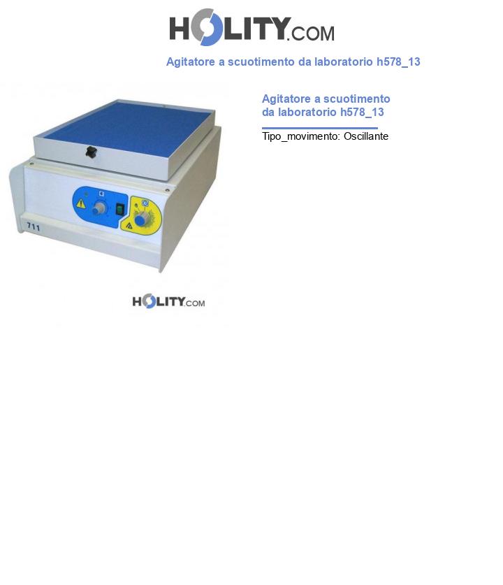 Agitatore a scuotimento da laboratorio h578_13