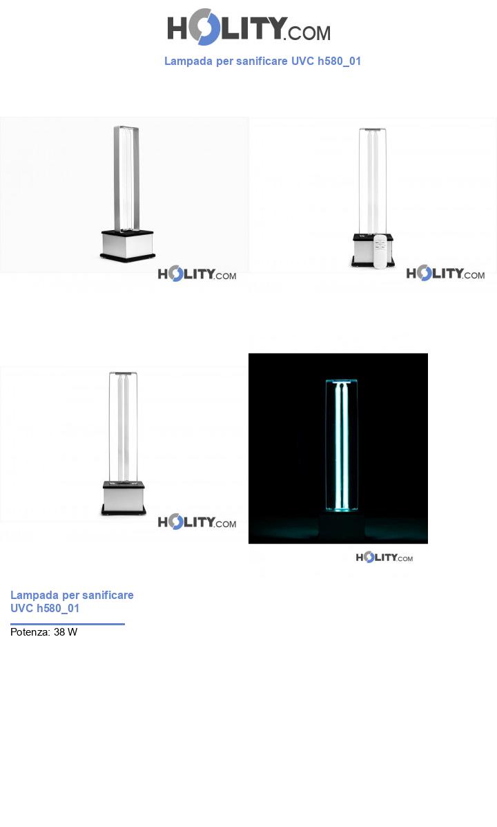 Lampada per sanificare UVC h580_01