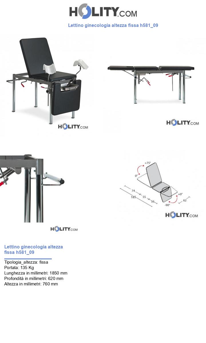 Lettino ginecologia altezza fissa h581_09