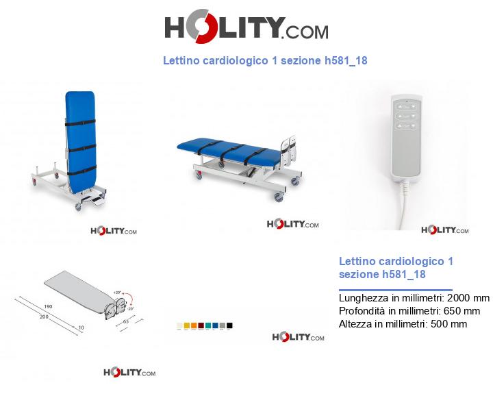 Lettino cardiologico 1 sezione h581_18