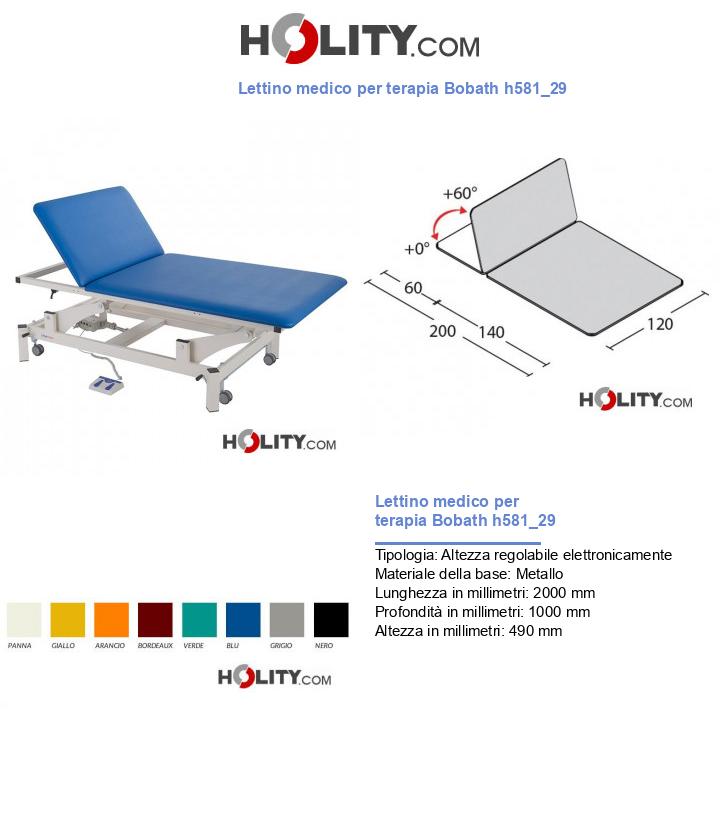 Lettino medico per terapia Bobath h581_29