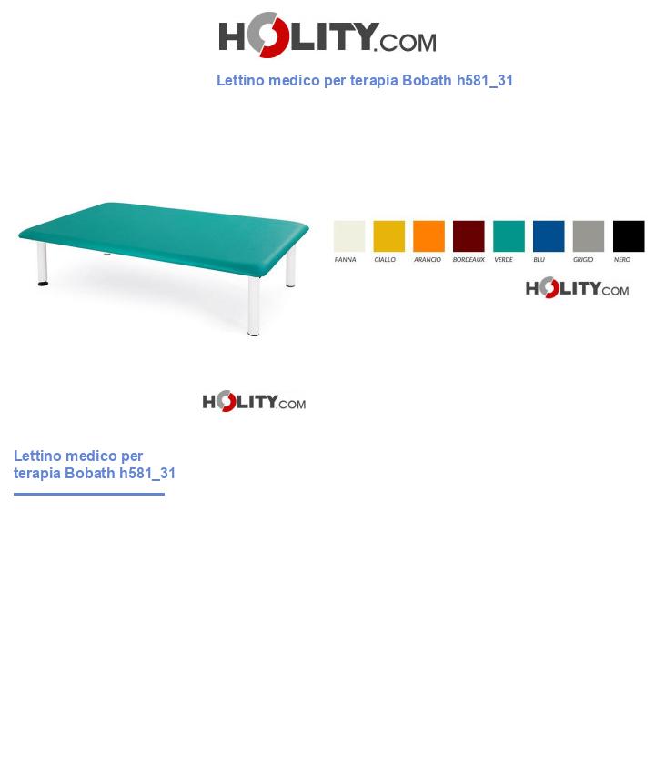 Lettino medico per terapia Bobath h581_31