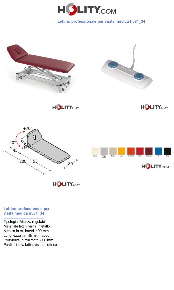 Lettino professionale per visita medica h581_34
