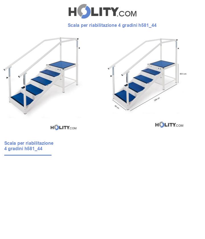 Scala per riabilitazione 4 gradini h581_44