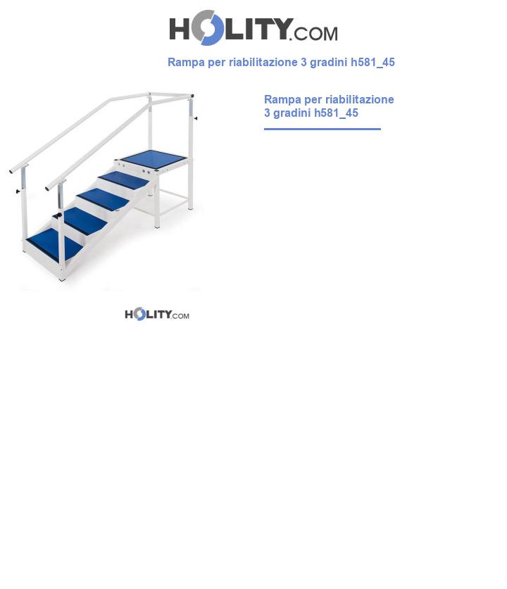 Rampa per riabilitazione 3 gradini h581_45