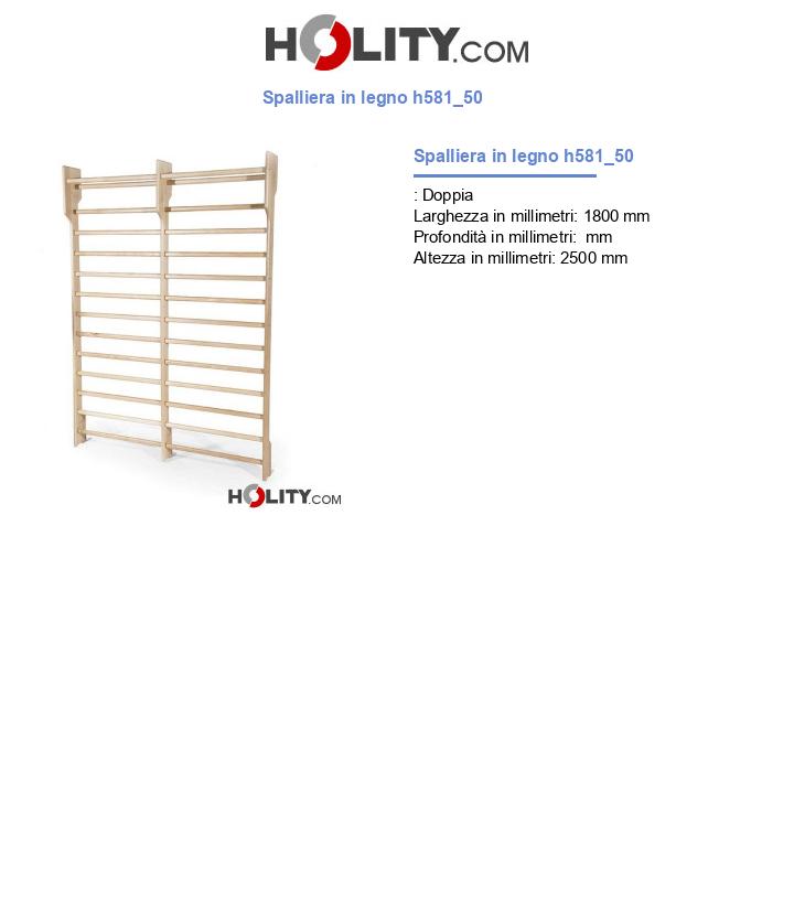 Spalliera in legno h581_50