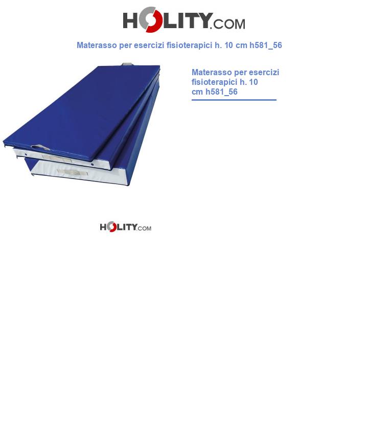 Materasso per esercizi fisioterapici h. 10 cm h581_56