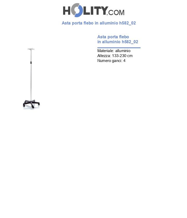 Asta porta flebo in alluminio h582_02