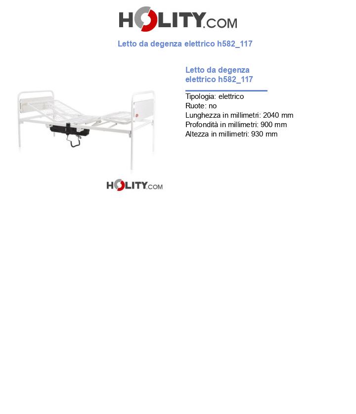 Letto da degenza elettrico h582_117