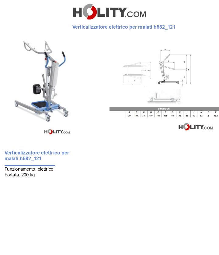 Verticalizzatore elettrico per malati h582_121