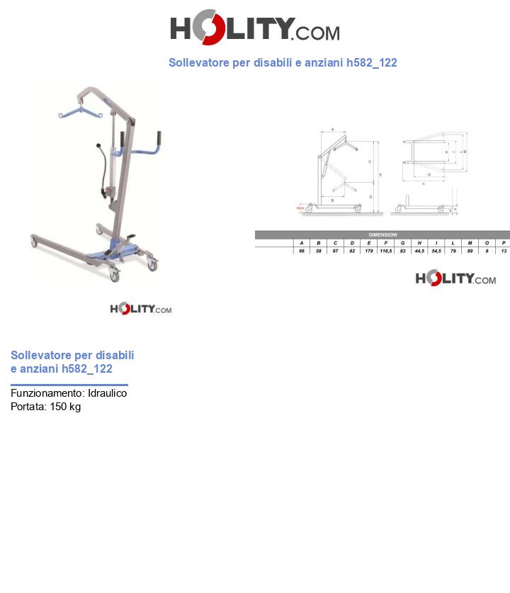Sollevatore per disabili e anziani h582_122