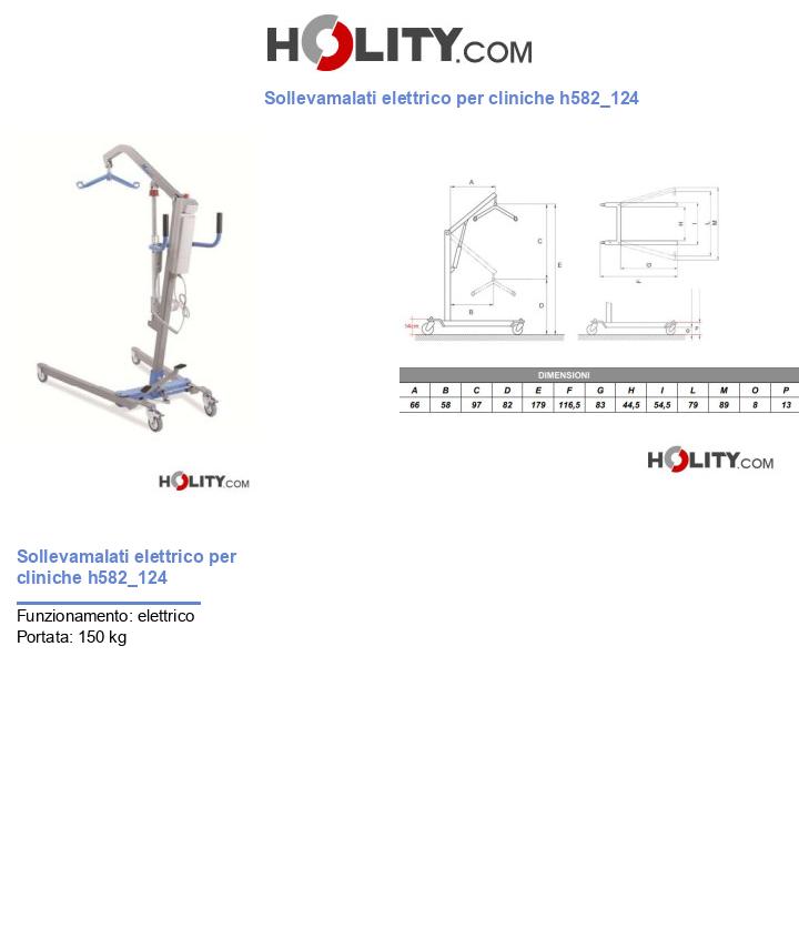 Sollevamalati elettrico per cliniche h582_124