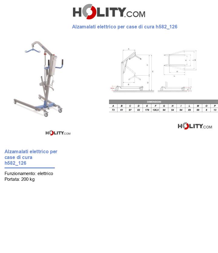 Alzamalati elettrico per case di cura h582_126