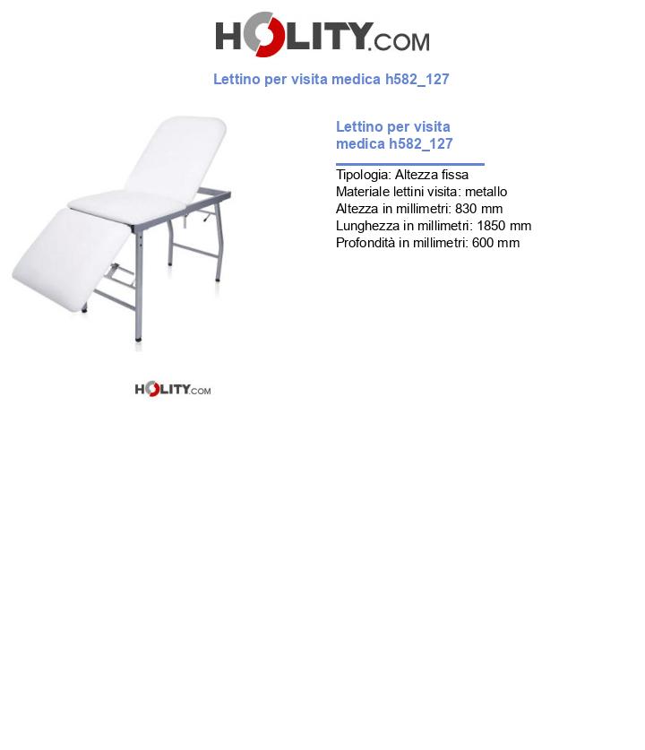 Lettino per visita medica h582_127