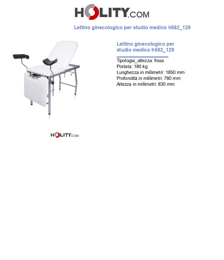 Lettino ginecologico per studio medico h582_129