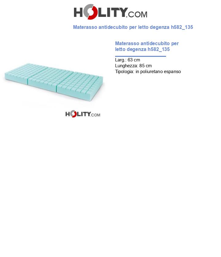 Materasso antidecubito per letto degenza h582_135
