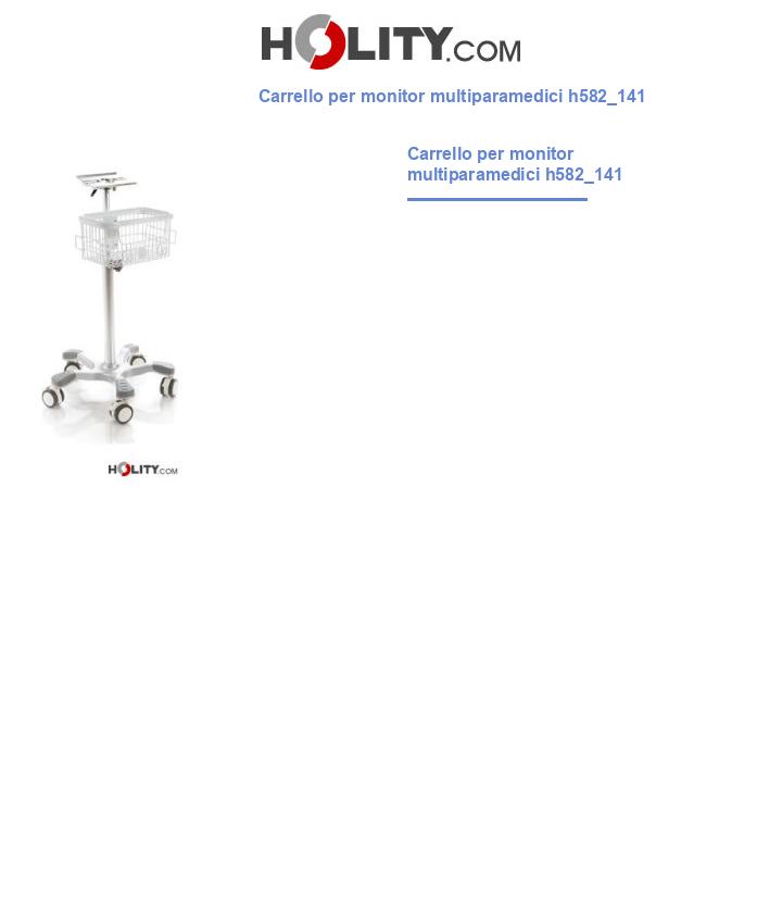 Carrello per monitor multiparamedici h582_141