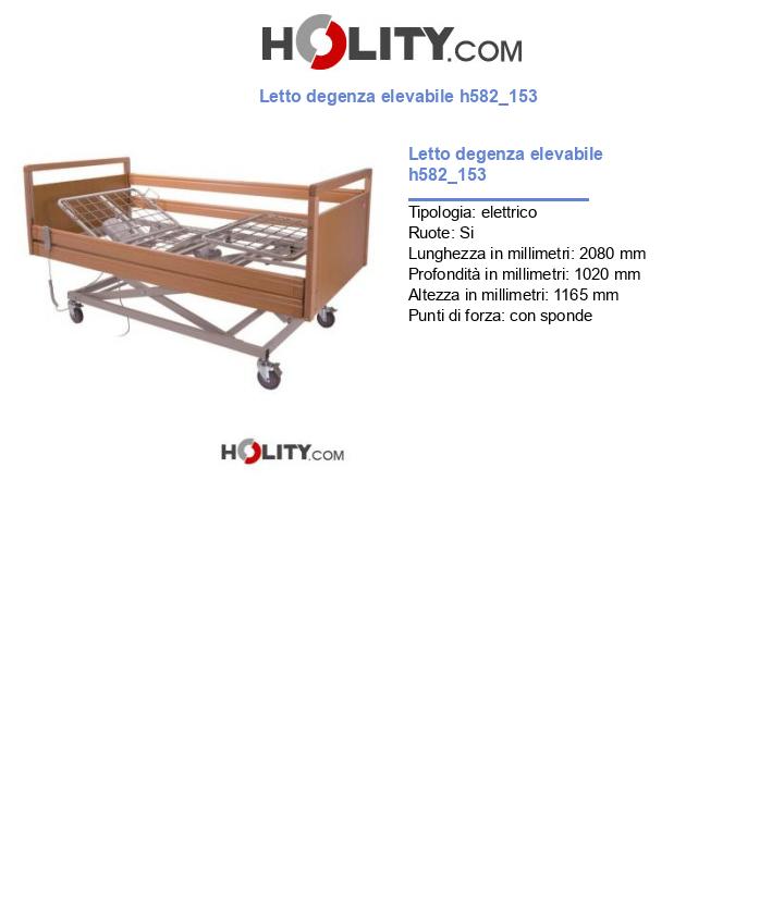 Letto degenza elevabile h582_153