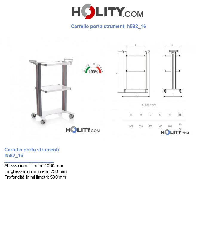 Carrello porta strumenti h582_16