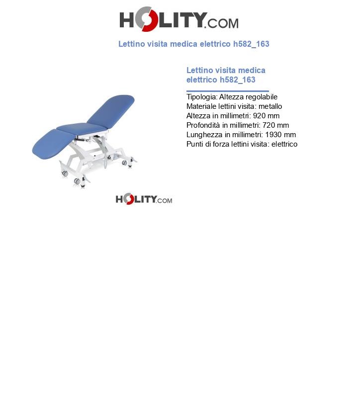 Lettino visita medica elettrico h582_163