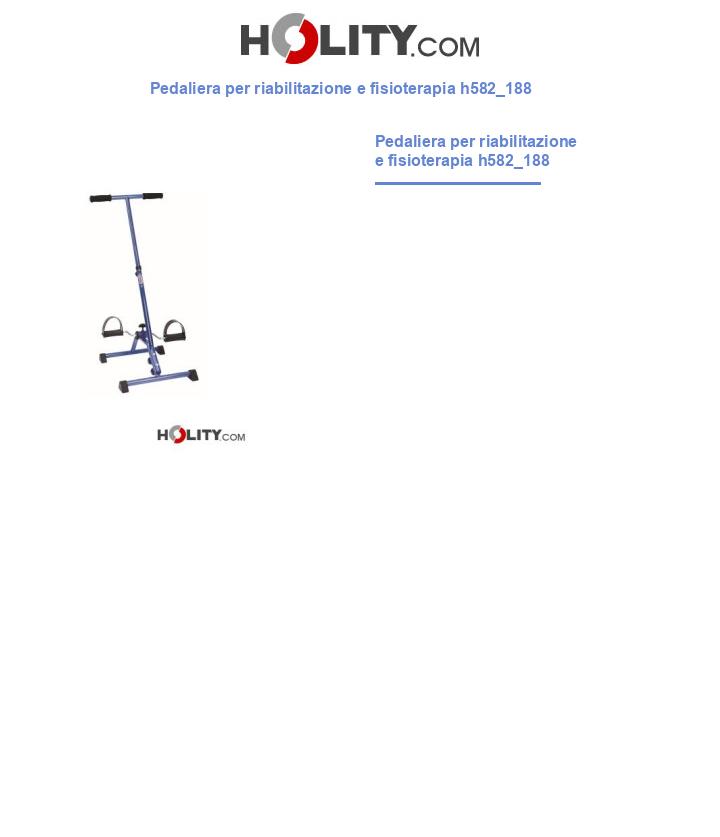 Pedaliera per riabilitazione e fisioterapia h582_188
