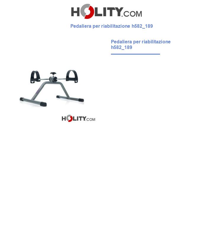 Pedaliera per riabilitazione h582_189