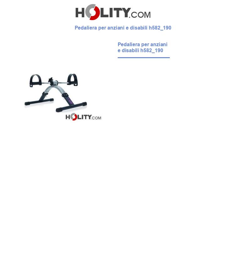 Pedaliera per anziani e disabili h582_190