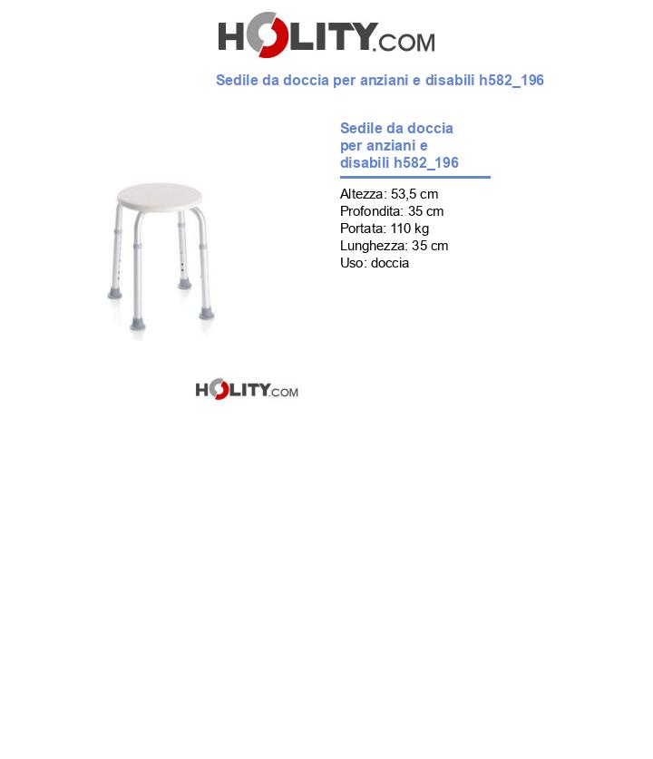 Sedile da doccia per anziani e disabili h582_196