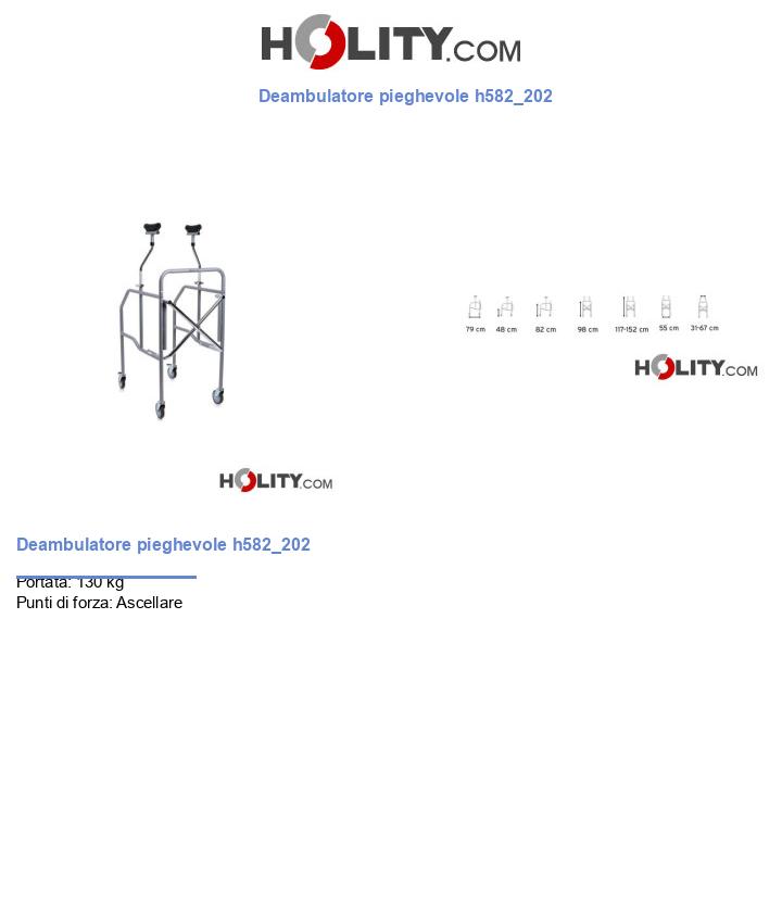 Deambulatore pieghevole h582_202
