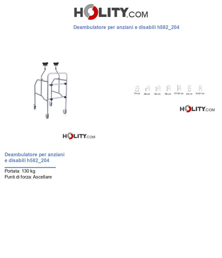 Deambulatore per anziani e disabili h582_204