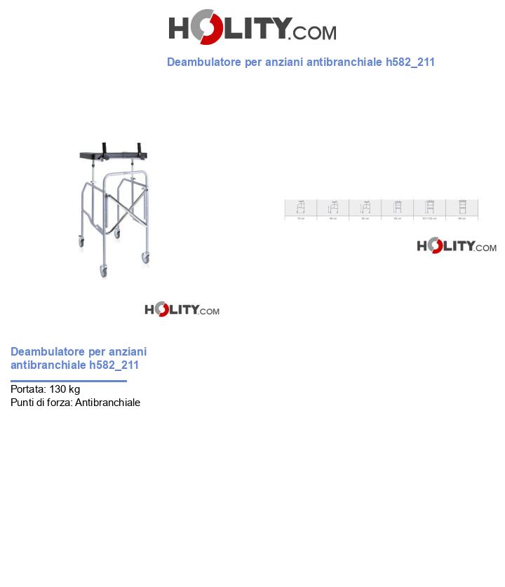 Deambulatore per anziani antibranchiale h582_211