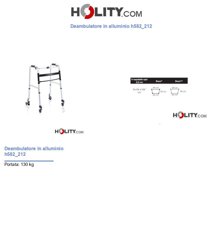 Deambulatore in alluminio h582_212