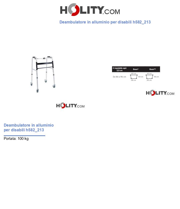Deambulatore in alluminio per disabili h582_213