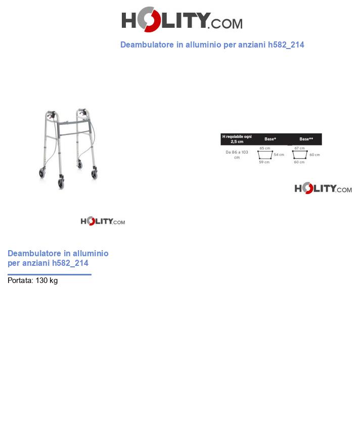 Deambulatore in alluminio per anziani h582_214