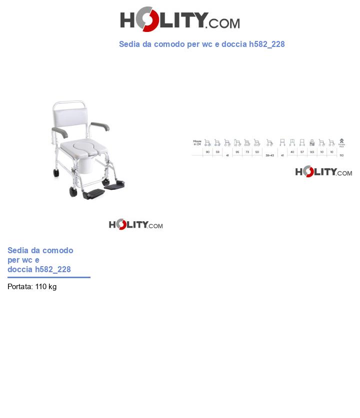 Sedia da comodo per wc e doccia h582_228
