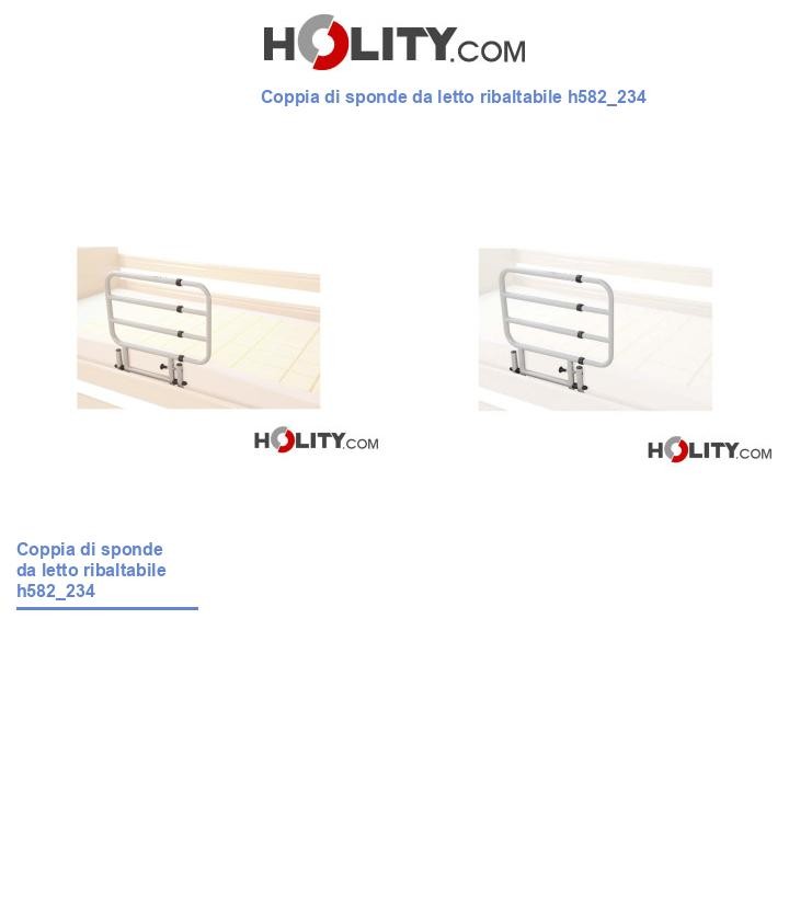 Coppia di sponde da letto ribaltabile h582_234
