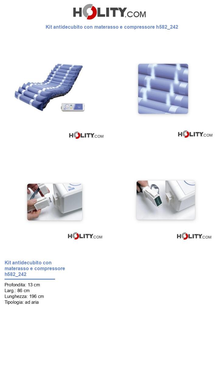 Kit antidecubito con materasso e compressore h582_242