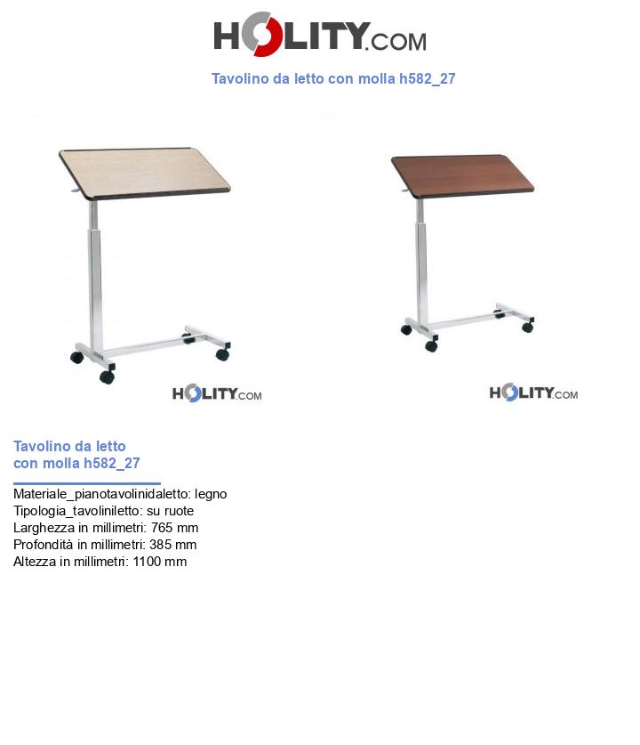 Tavolino da letto con molla h582_27