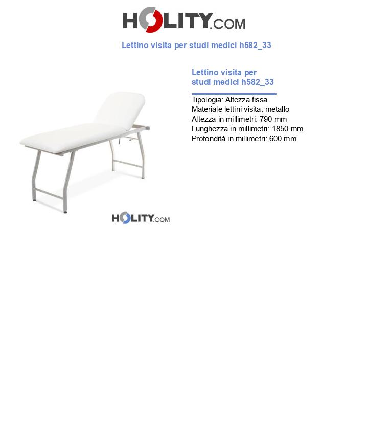 Lettino visita per studi medici h582_33