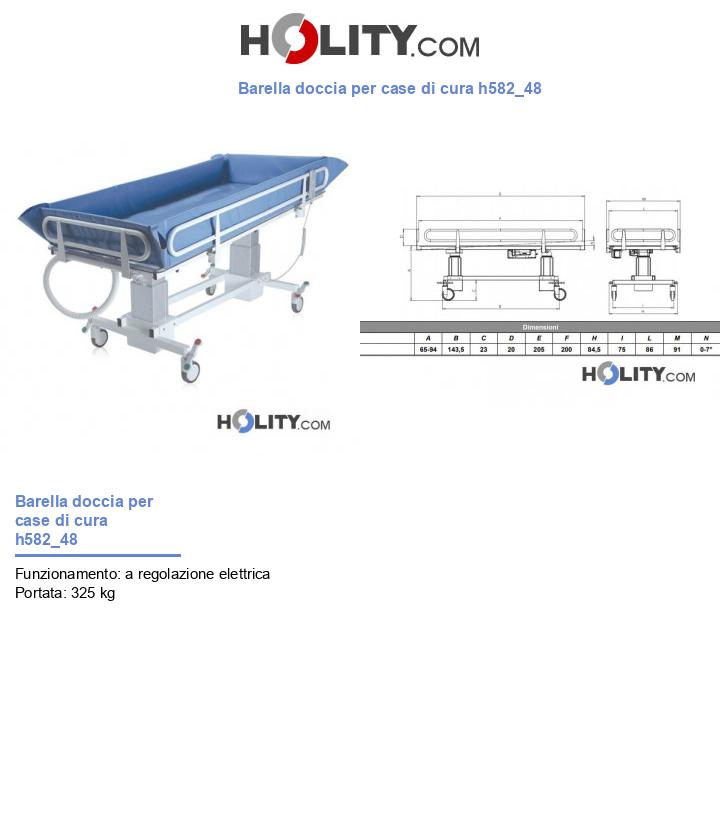 Barella doccia per case di cura h582_48